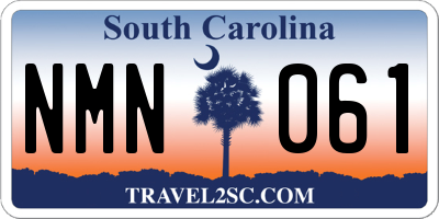SC license plate NMN061