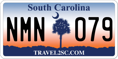 SC license plate NMN079