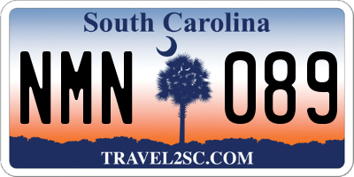 SC license plate NMN089