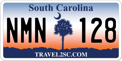 SC license plate NMN128