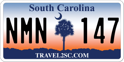 SC license plate NMN147