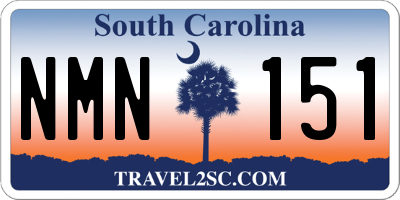 SC license plate NMN151