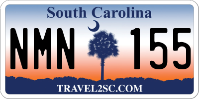 SC license plate NMN155