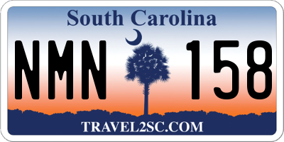 SC license plate NMN158