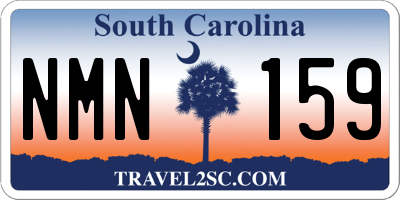 SC license plate NMN159