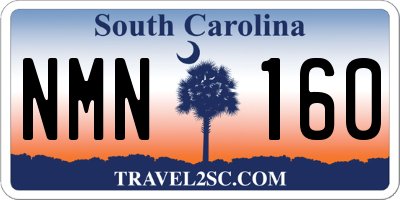 SC license plate NMN160