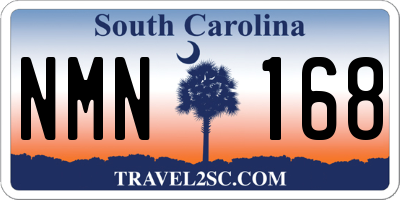 SC license plate NMN168