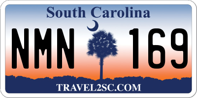 SC license plate NMN169