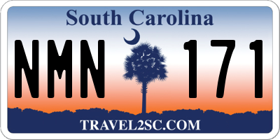 SC license plate NMN171