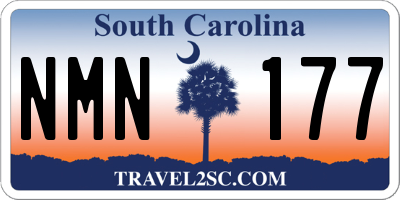SC license plate NMN177