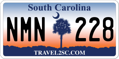 SC license plate NMN228
