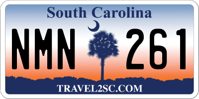 SC license plate NMN261