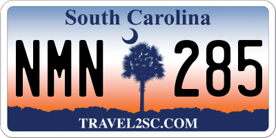 SC license plate NMN285
