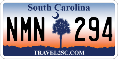 SC license plate NMN294