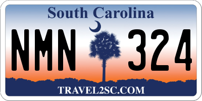 SC license plate NMN324