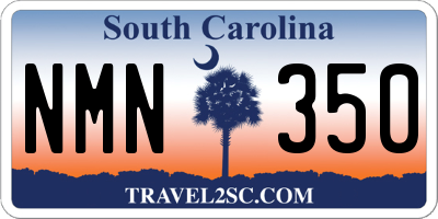 SC license plate NMN350