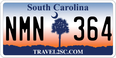 SC license plate NMN364