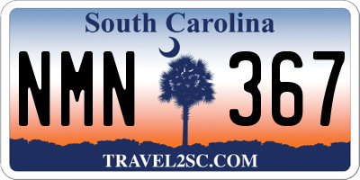SC license plate NMN367