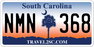 SC license plate NMN368