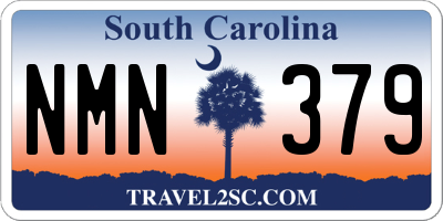 SC license plate NMN379