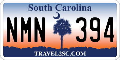 SC license plate NMN394