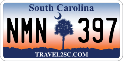 SC license plate NMN397