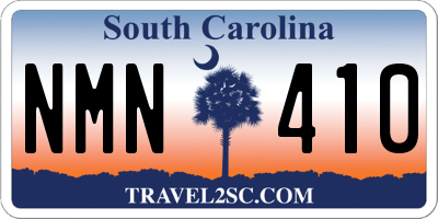 SC license plate NMN410