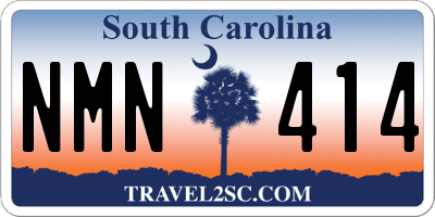 SC license plate NMN414