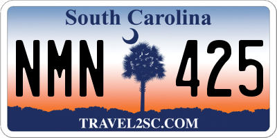 SC license plate NMN425