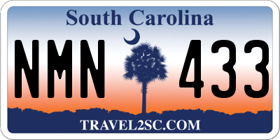 SC license plate NMN433