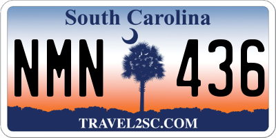 SC license plate NMN436