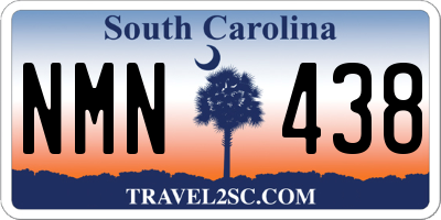 SC license plate NMN438