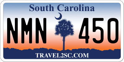 SC license plate NMN450