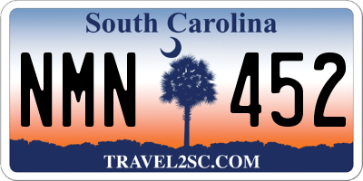 SC license plate NMN452