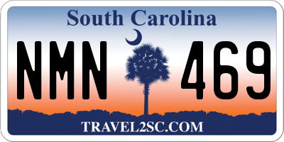 SC license plate NMN469