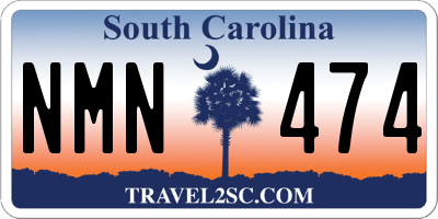 SC license plate NMN474