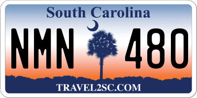 SC license plate NMN480