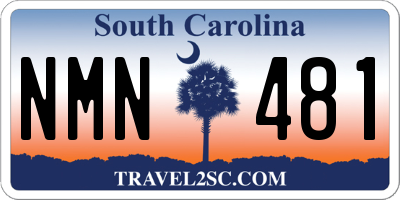 SC license plate NMN481