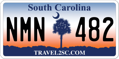 SC license plate NMN482