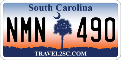 SC license plate NMN490