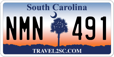 SC license plate NMN491