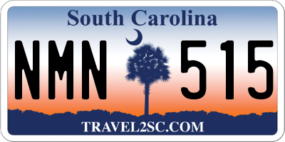 SC license plate NMN515