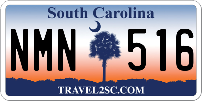 SC license plate NMN516