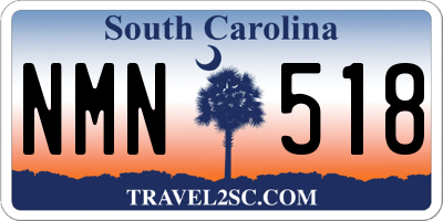 SC license plate NMN518