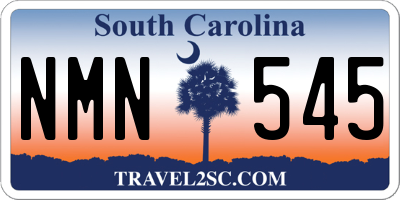 SC license plate NMN545