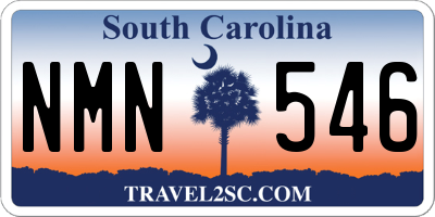SC license plate NMN546
