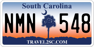 SC license plate NMN548