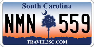 SC license plate NMN559