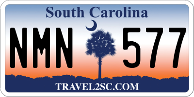 SC license plate NMN577