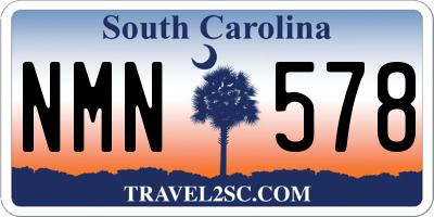 SC license plate NMN578